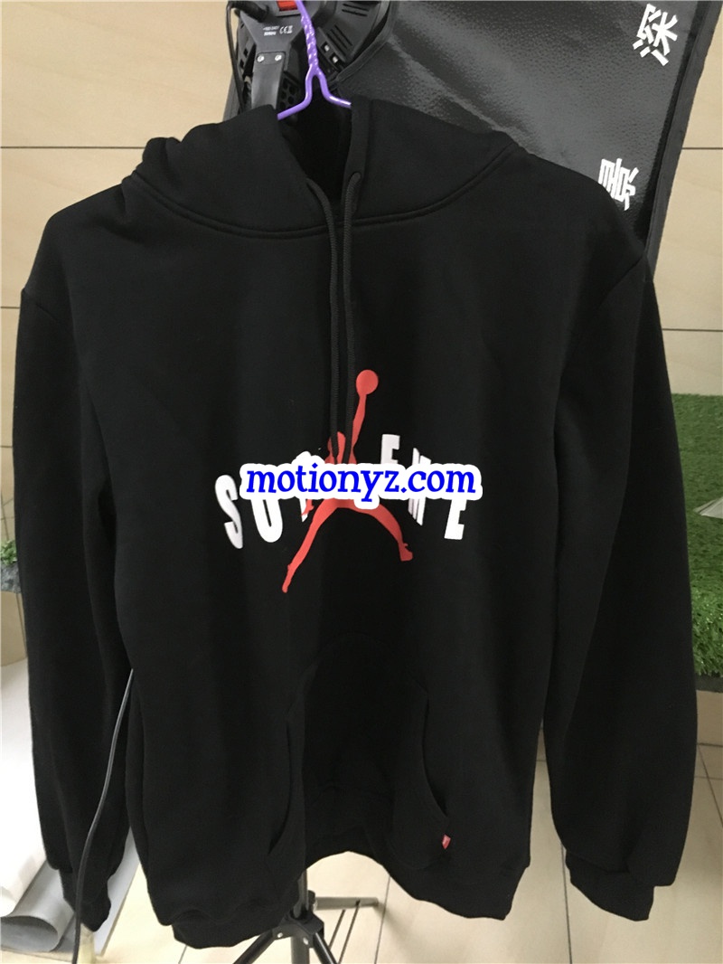 Supreme Clothes Jordan Hoodie Black